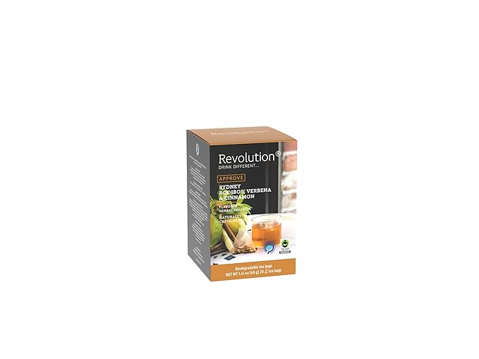 REVOLUTION TEA® Citrus Spice [THE ORIGINAL] – Sydney Rooibos, Verbena & Cinnamon – Premium Full Leaf Tea – Biodegradable Infuser Tea Bags – Flavored Herbal Tea – Naturally Caffeine Free – 20 Bags