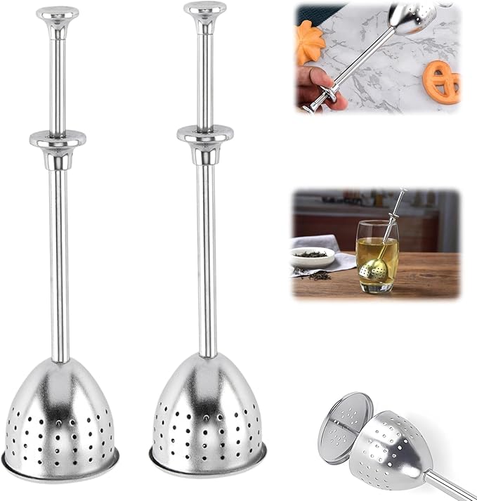 Stainless Steel Tea Diffuser,2025 New Tea Strainer Tea Infuser for Loose Leaf Tea,Creative Tea Spoon With Handle,Fine Holes Tea Interval Filter