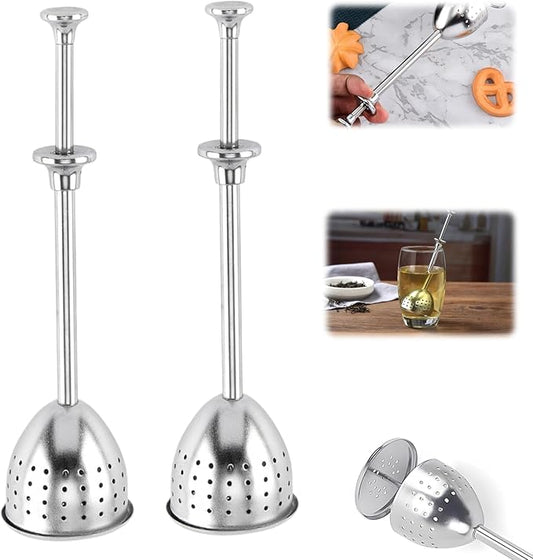 Stainless Steel Tea Diffuser,2025 New Tea Strainer Tea Infuser for Loose Leaf Tea,Creative Tea Spoon With Handle,Fine Holes Tea Interval Filter