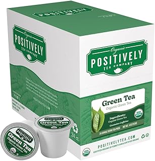 Organic Positively Tea Company, Organic Green Tea, K-Cup Compatible, 24 Pods