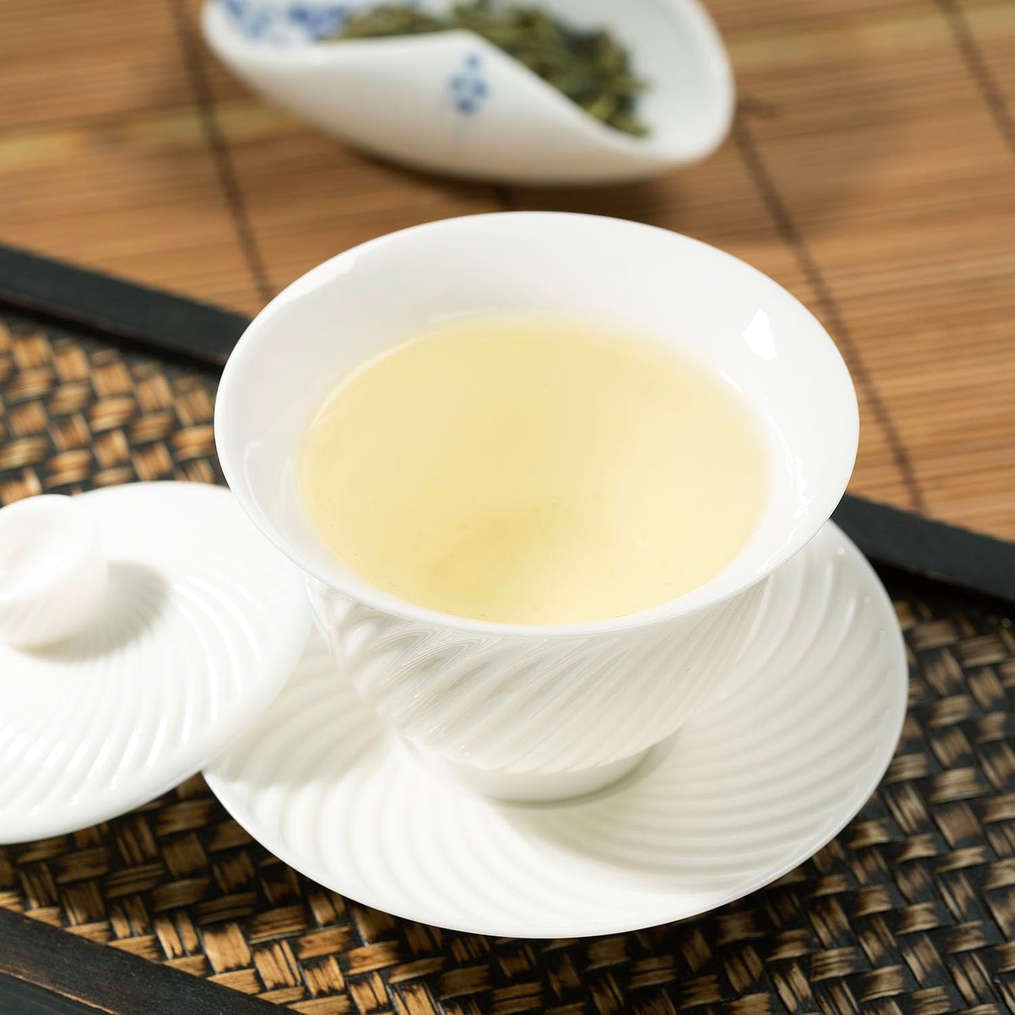 WHF Longjing Dragon Well Green Tea, Premium West Lake Fresh Loose Leaf, First Grade Ming Qian Natural Famous Lung Ching Dragonwell, Medium Caffeine, 4 Ounce