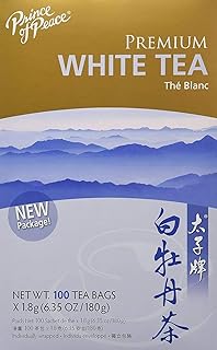 Prince of Peace Organic White Tea - 100 Tea Bags, 2 pack