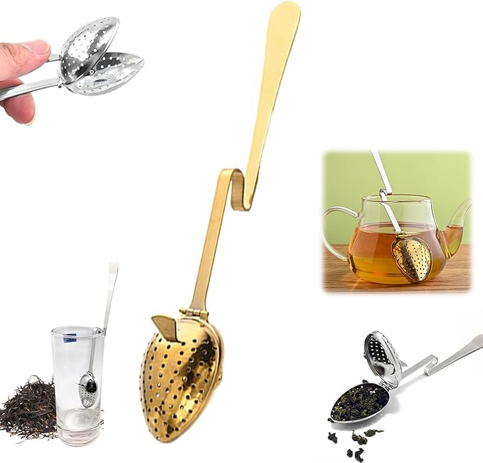 Stainless Steel Tea Diffuser,2025 New Tea Strainer Tea Infuser for Loose Leaf Tea,Creative Tea Spoon With Handle,Fine Holes Tea Interval Filter
