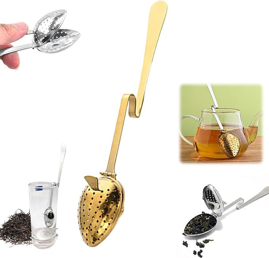 Stainless Steel Tea Diffuser,2025 New Tea Strainer Tea Infuser for Loose Leaf Tea,Creative Tea Spoon With Handle,Fine Holes Tea Interval Filter