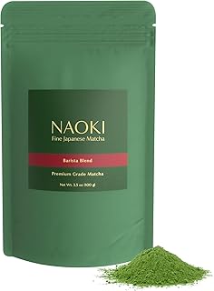 Naoki Matcha Barista Blend Premium Grade Matcha - Authentic Japanese First Harvest Premium Grade Matcha Green Tea Powder from Japan (100g / 3.5oz)