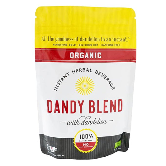 50 Cup Bag of Organic Dandy Blend Instant Herbal Beverage with Dandelion, 3.53 oz. (100g) Bag