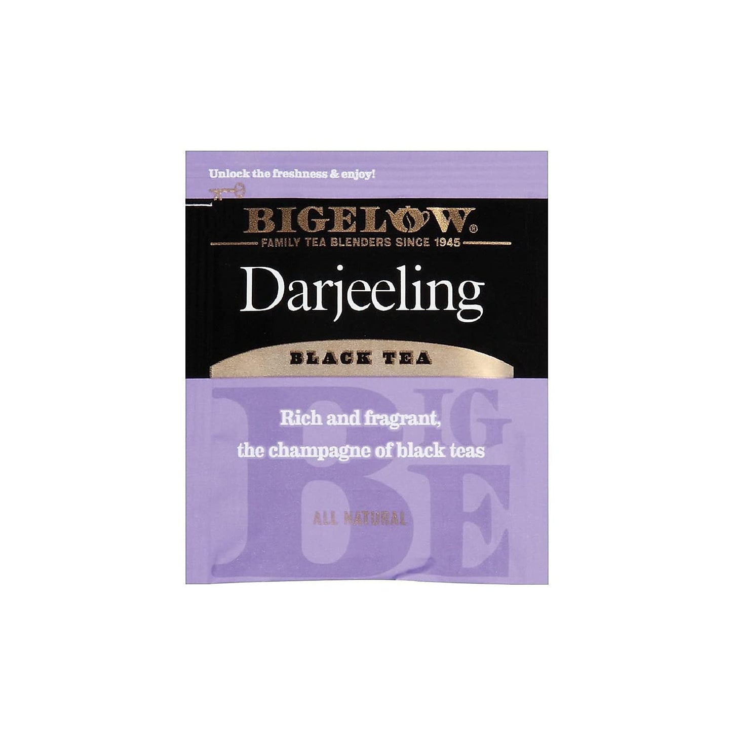 Bigelow Darjeeling Blend Tea 28-Count Box (Pack of 1) Full Caffeine Premium Black Tea Bold and Antioxidant-Rich Full Caffeine Black Tea in Foil-Wrapped Bags