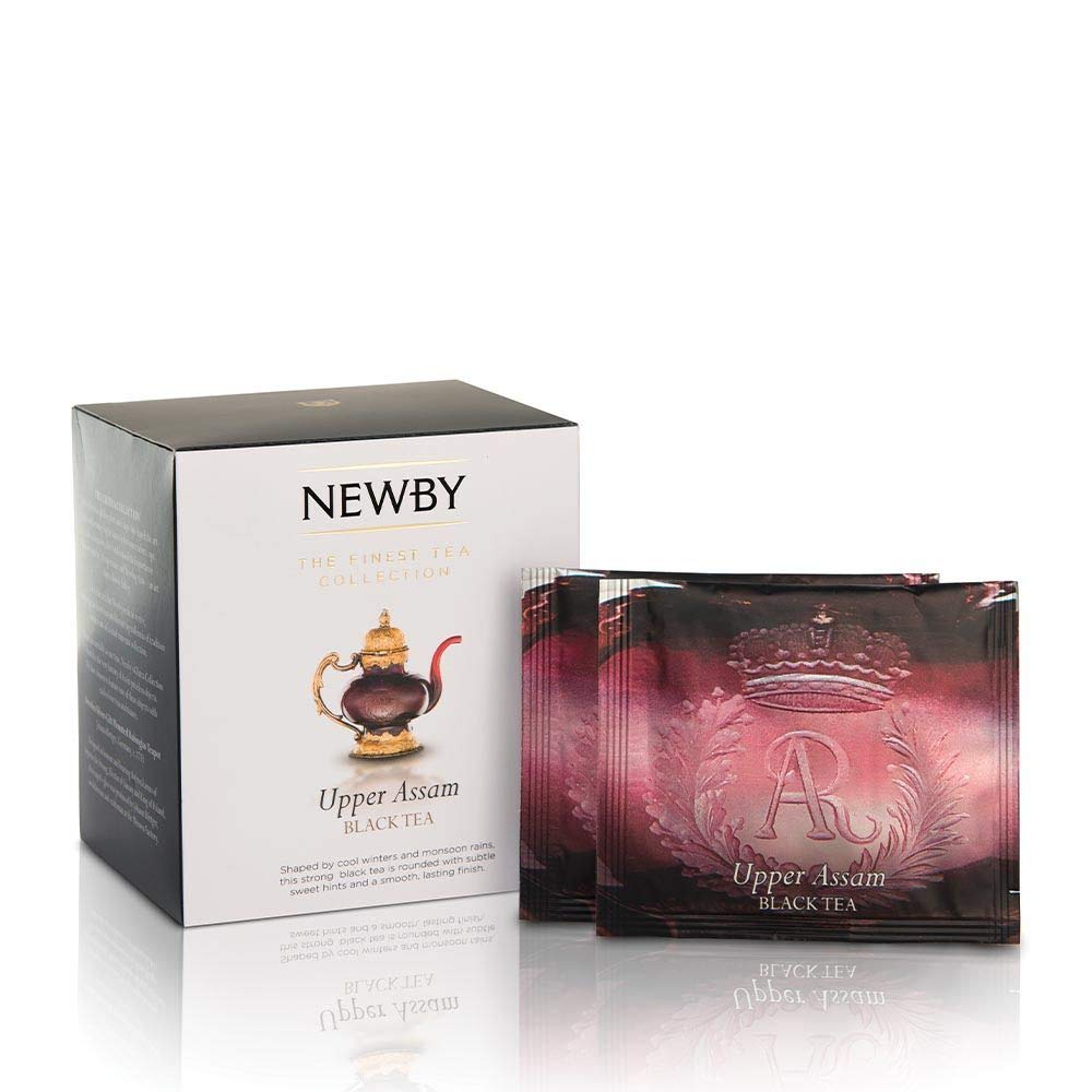 Upper Assam Black Tea – 15 Pyramid Infusers – Bold & Malty Indian Tea by Newby Teas