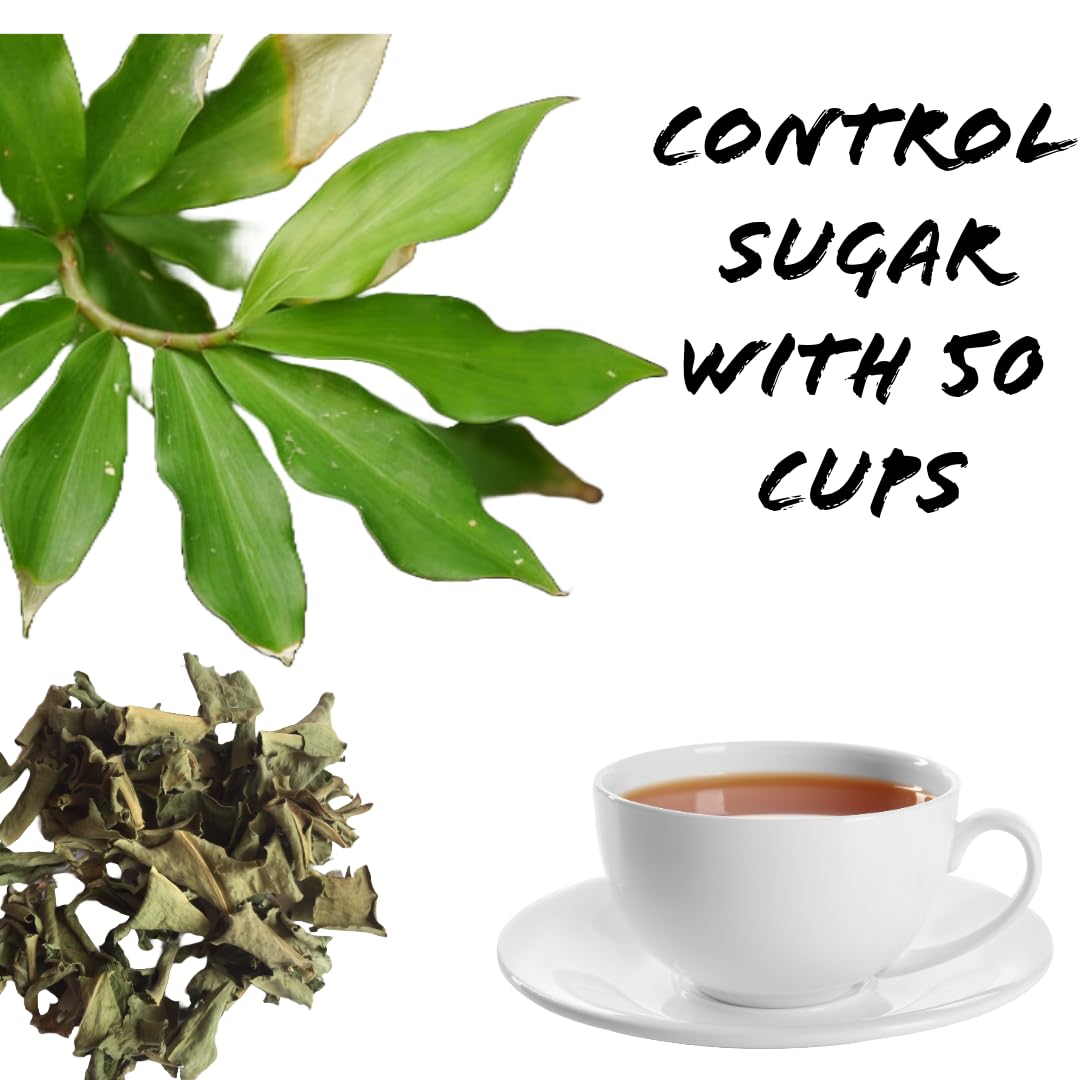 Lanka Flavors Feel Different Dried Insulin Plant Leaves 1.76 oz (50g) Natural Costus Igneus Herbal Tea