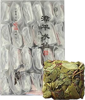 Zhangping Shuixian Oolong Tea (漳平水仙乌龙茶) – 24 Tea Bags, 8.81oz (250g) – Floral & Roasted Aroma, Traditional Loose Leaf Compressed Tea for Relaxation & Focus