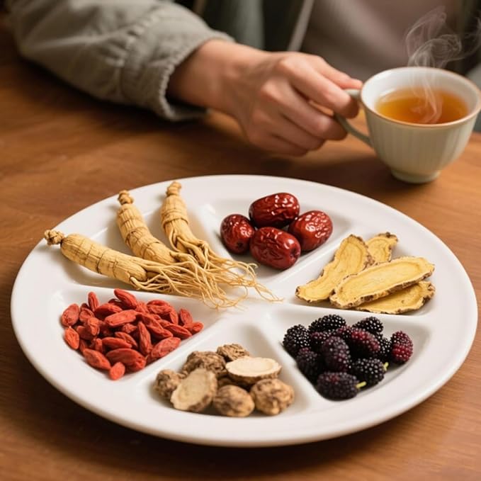 Ginseng & Mulberry Herbal Tea,Kidney Tea Formula Ginseng Six Treasure TeaBags,Treasure Kidney Cleanse and Wolfberry(30pcs)