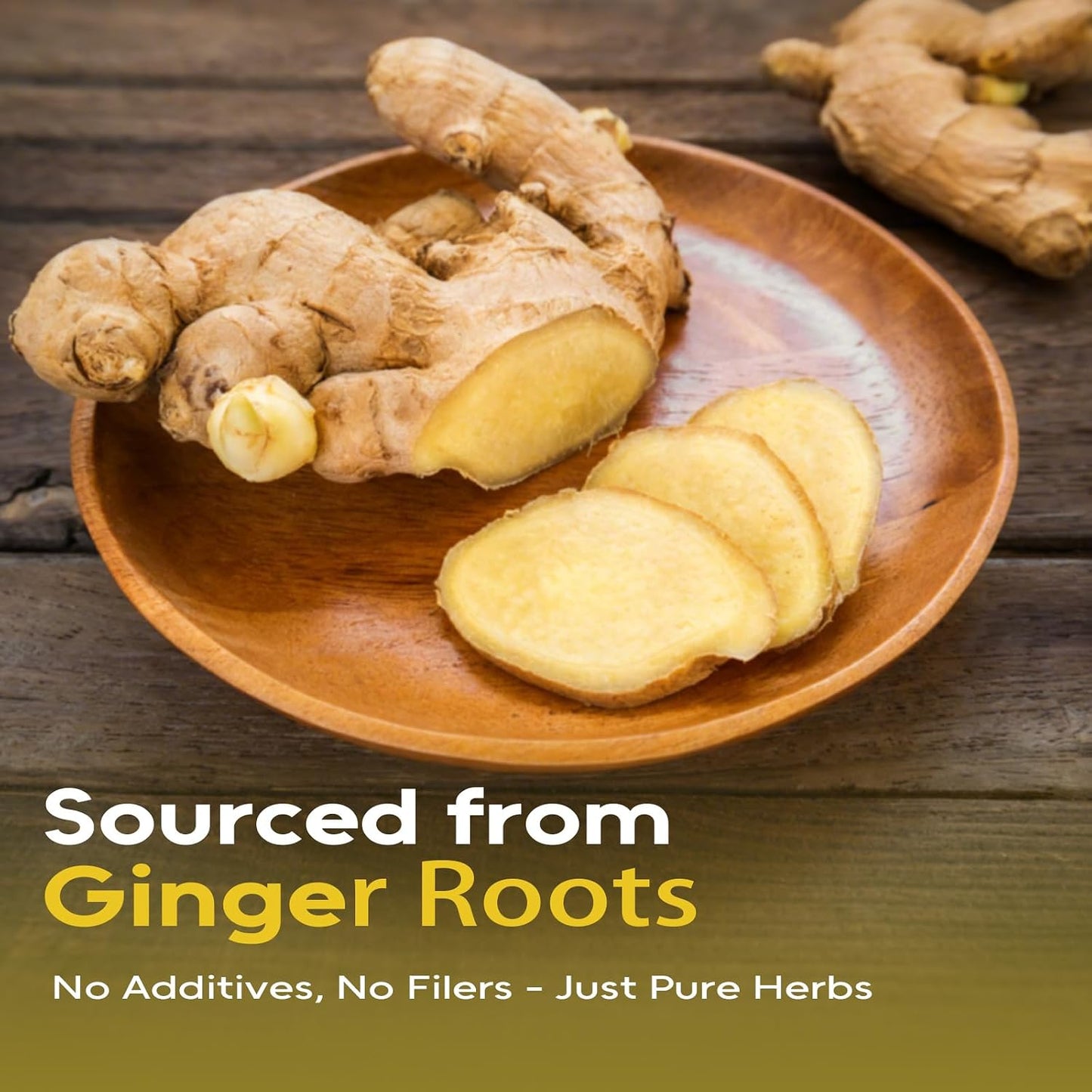FullChea Ginger Tea Bags, 100 Counts, Te De Jengibre, Non-GMO | Pure Ginger Root, Warm &amp; Spicy, Caffeine-Free, Support Digestion &amp; Boost Immunity, No Additives, Resealable Pouch