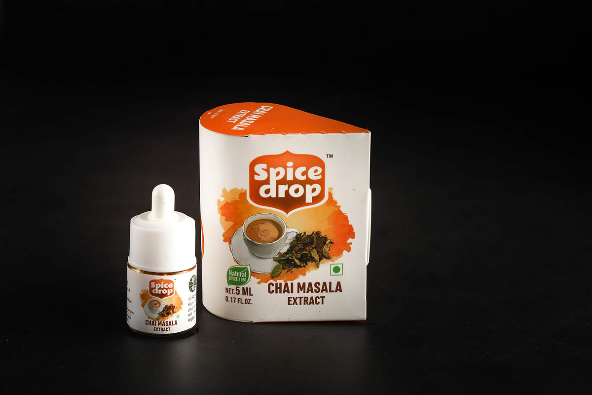 Spice Drop Chai Masala Extract - Tea, Coffee, Latte - Premium Quality & Rich Aroma, Authentic Indian Spices Blend Extract