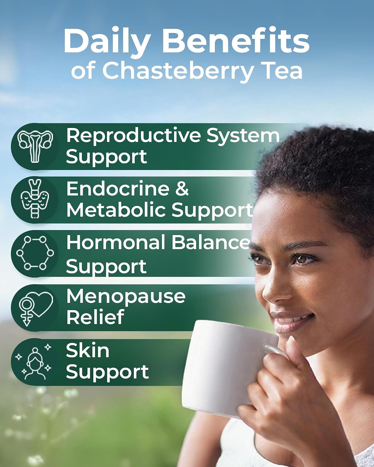 4 oz. Chaste Tree Berry Сhasteberry Tea Chaste Tree Berry Tea Herb (Vitex Agnus-Castus) - 113g Herbal Vitex Sauzgatillo