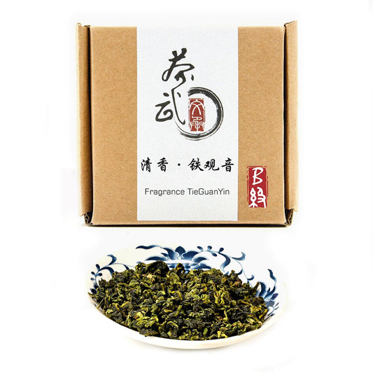 ChaWuWarmSun-[B] Fragrant TieGuanYin Oolong Tea,3.5oz/100g,WuLong Tea Loose Leaf Wu Long,Origin of AnXi,FuJian,Chinese