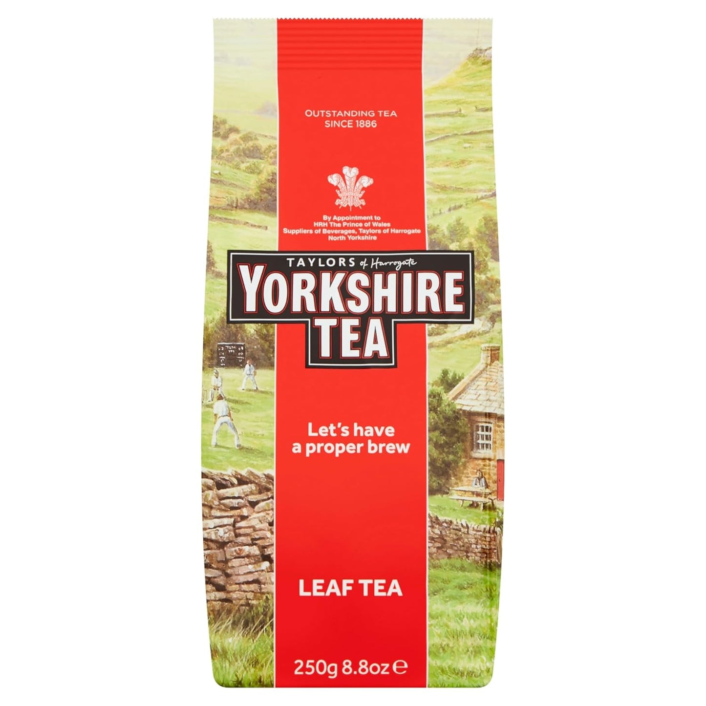 Yorkshire Tea, Red, Black Tea, Loose Leaf, 8.8 Ounces, Refreshing, Satisfying, and Strong, Classic British Breakfast Blend, Caffeinated, Enjoy Hot or Iced