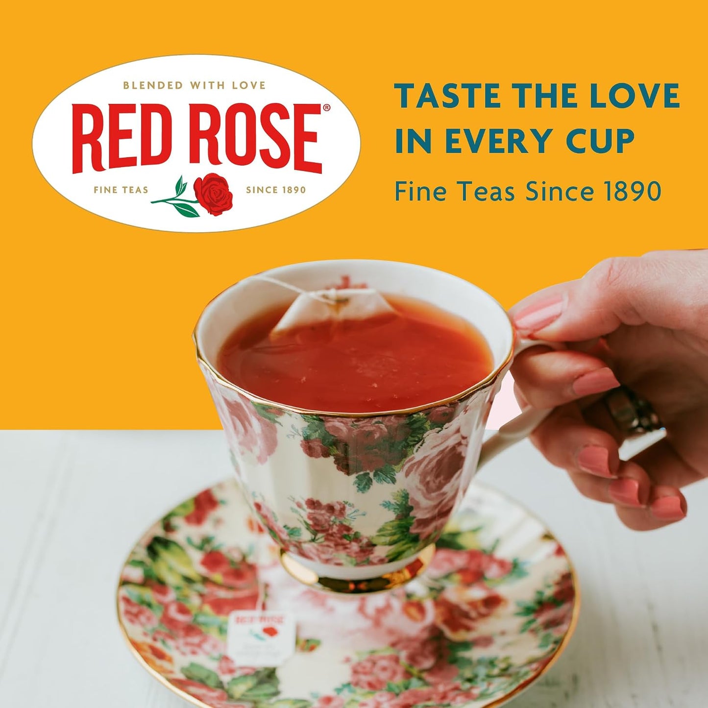 Red Rose Sweet Temptations Pumpkin Pie Dessert Herbal Tea, 18 Bags, 2 Pack | Sweet, dessert-inspired herbal tea | Naturally flavored | Caffeine-free | Ideal sweet treat