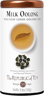 The Republic of Tea — Milk Oolong Full-Leaf Loose Tea Tin, 3.5 oz Tin, Steeps 50 Cups