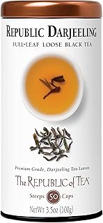 The Republic of Tea Black Full-Leaf Loose Tea (Republic Darjeeling Black, 3.5 oz)