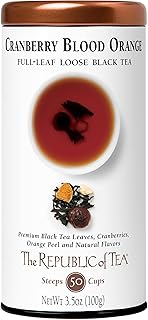 The Republic of Tea Black Full-Leaf Loose Tea (Cranberry Blood Orange Black, 3.5 oz)