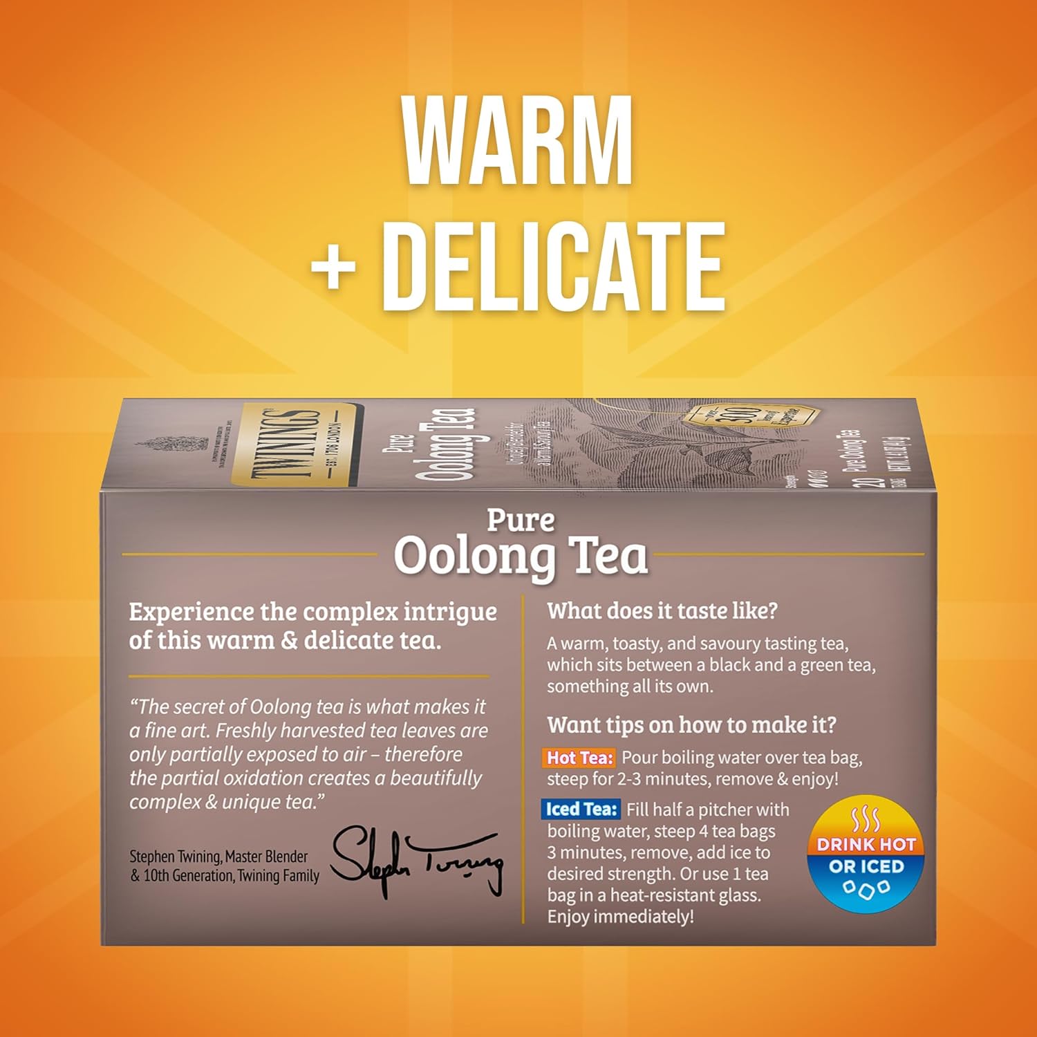 Twinings of London Pure Oolong Tea Bags, 20 Count (Pack of 6)