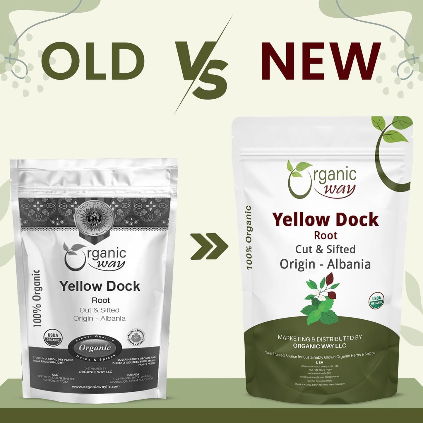 Organic Way Yellow Dock Root Cut &amp; Sifted - Herbal Tea (2 Oz)