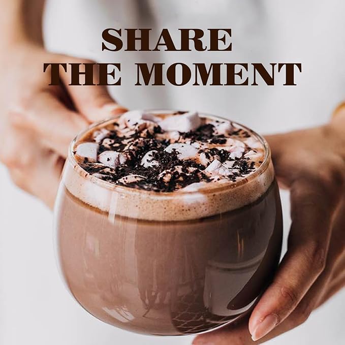 Mushroom Hot Chocolate Mix with Reishi, Mushroom Coffee Alternative Hot Cacao Powder for Energy, Mood and Immune System, Gluten Free