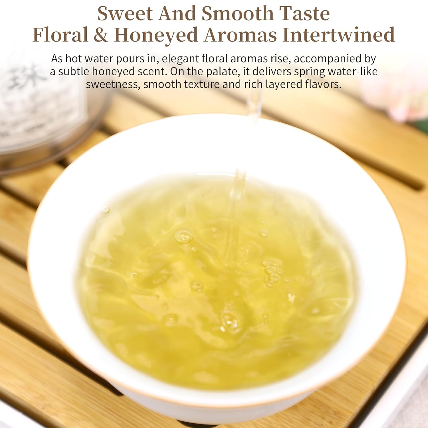 CHADUO White Peony Tea Authentic Fuding White Tea 2013 Crafted Intertwined Floral & Honeyed Aromas 5.29oz/150g Bai Mudan Chinese Tea 白牡丹龙珠 福鼎白茶 白茶