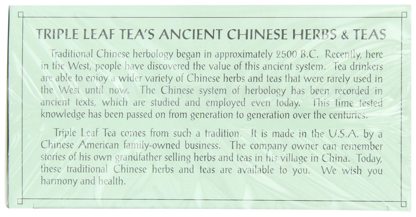 Triple Leaf Tea, White Peony, 20 Tea Bags (Pack of 6)