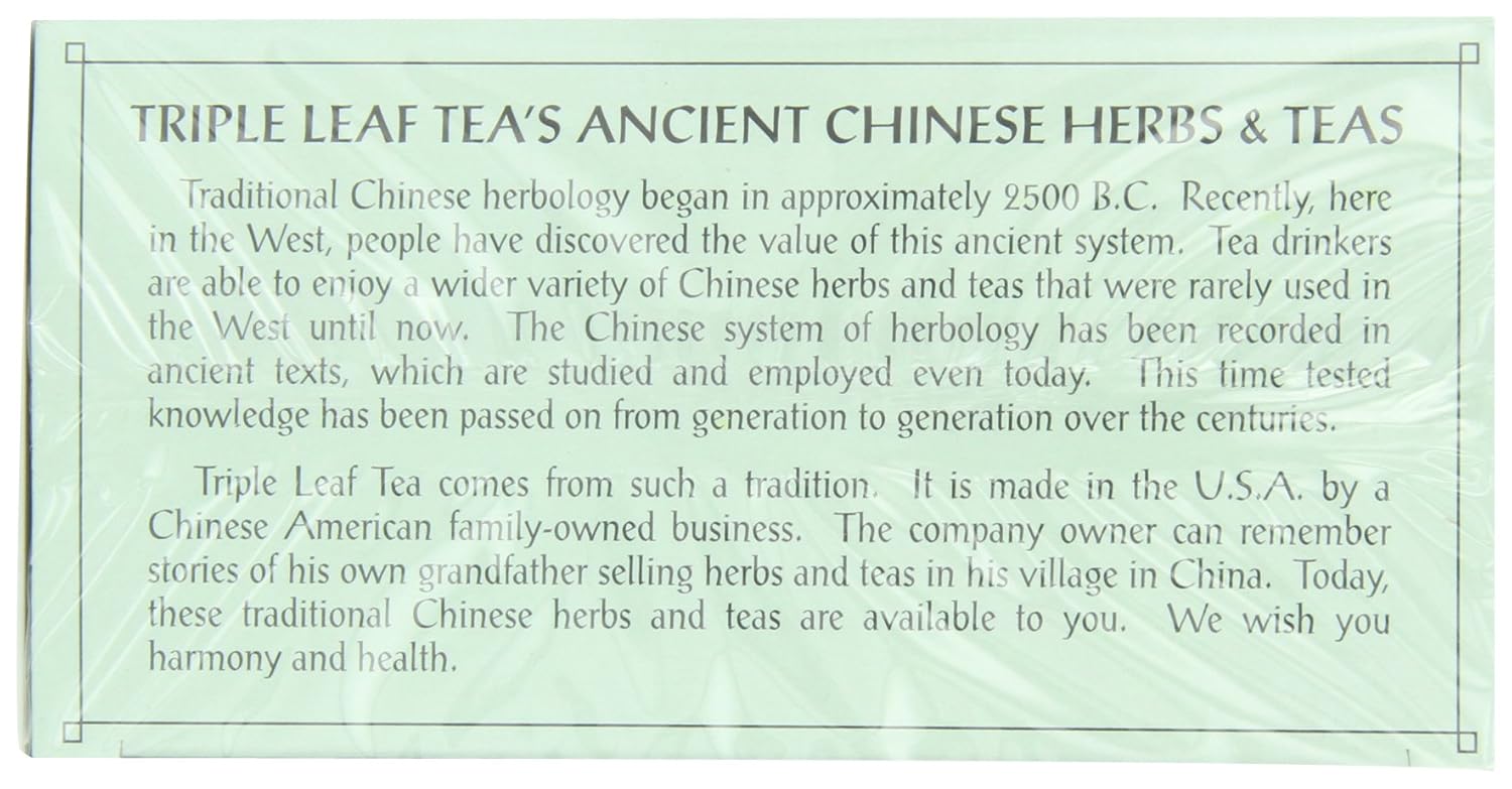 Triple Leaf Tea, White Peony, 20 Tea Bags (Pack of 6)