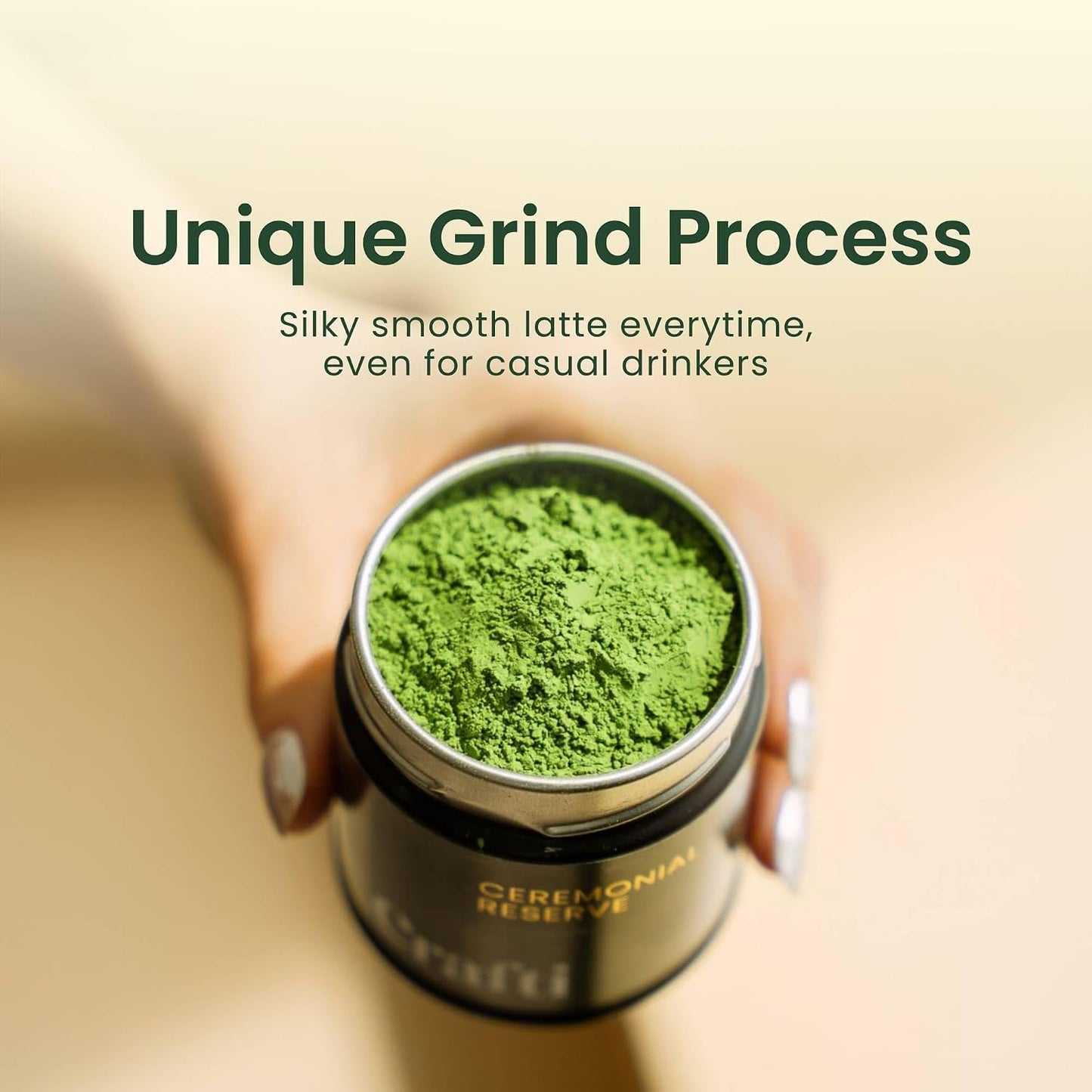 Crafti Ceremonial Grade Matcha Powder | 100% First Harvest | Single Cultivar | Saemidori | Unsweetened Authentic Japanese Matcha Green Tea Powder from Yame, Fukuoka (30g / 1.06oz)