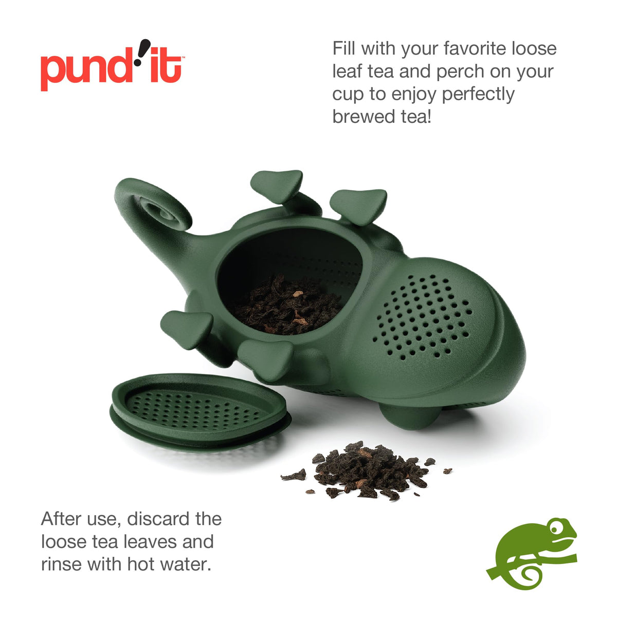 Pund'it Chamomileon Tea Infuser, Cute Color Changing Loose Leaf Tea Steeper