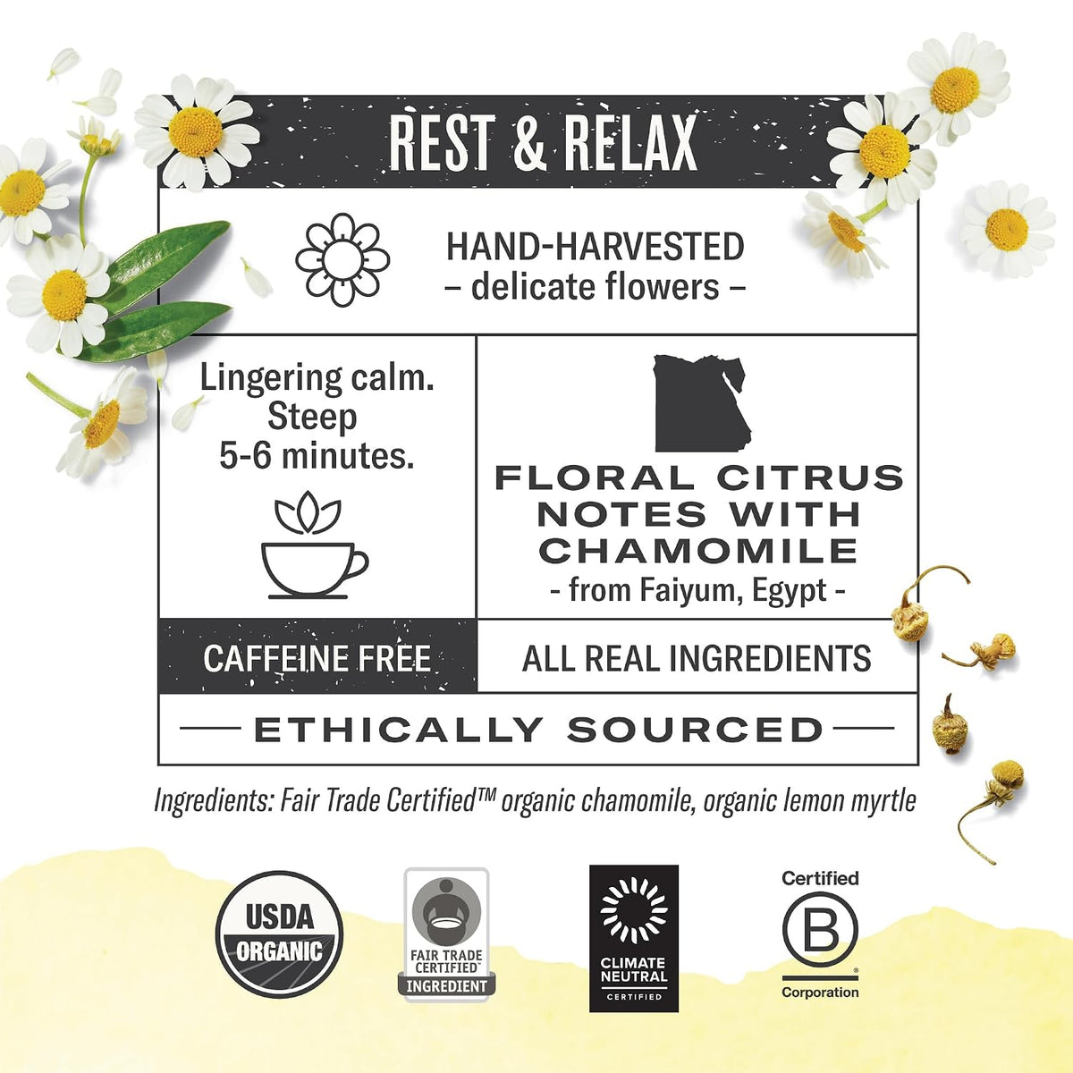 Numi Organic Chamomile Lemon Tea