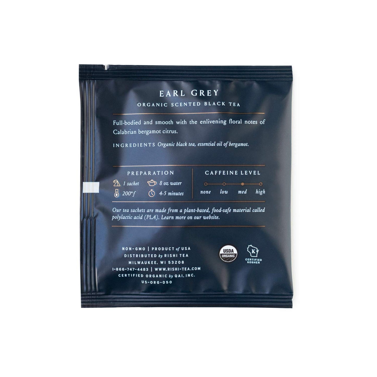 Rishi Tea Earl Grey & English Breakfast Tea - Organic Sachet Tea Bags, Certified Kosher Pure Black Tea Bundle - 50 Count (Pack of 2)