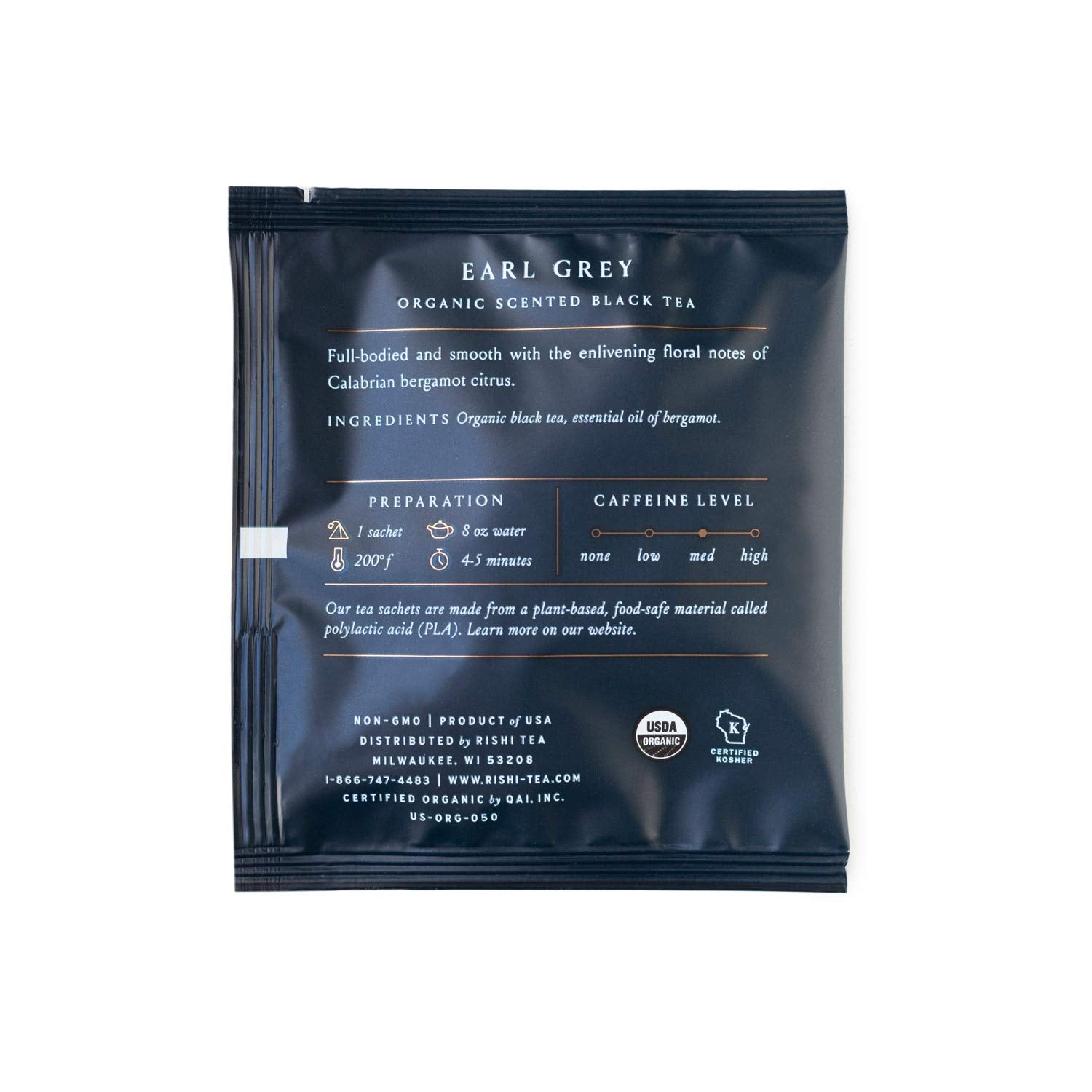 Rishi Tea Earl Grey & English Breakfast Tea - Organic Sachet Tea Bags, Certified Kosher Pure Black Tea Bundle - 50 Count (Pack of 2)