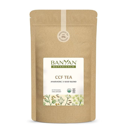Banyan Botanicals CCF Tea (Cumin, Coriander, Fennel) – Organic Ayurvedic Herbal Tea, ½ lb – Non-GMO, Vegan