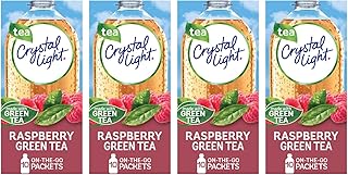 Crystal Light On The Go Raspberry Green Tea, 10-Packet Box (Pack of 4)