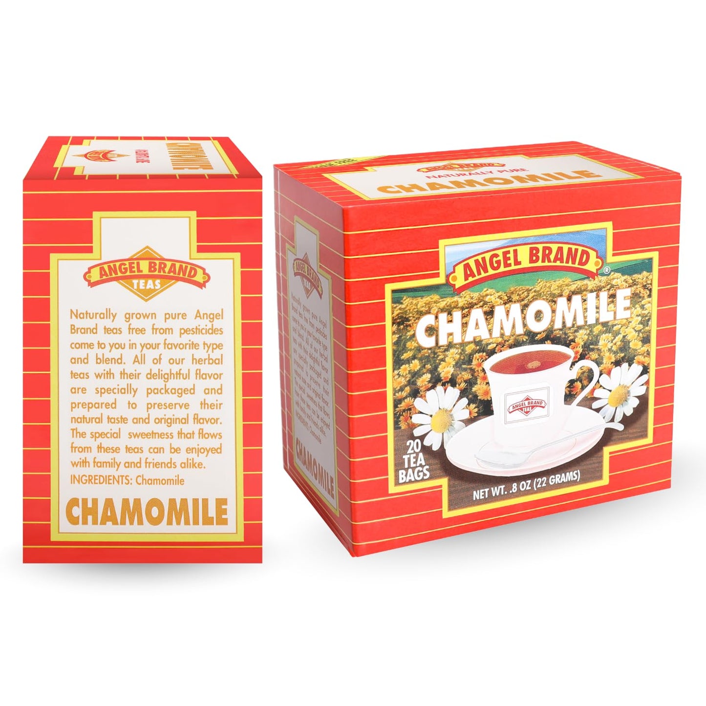 Chamomile Tea Bags | 20 Count | 3 Pack | Caffeine-Free &amp; Soothing
