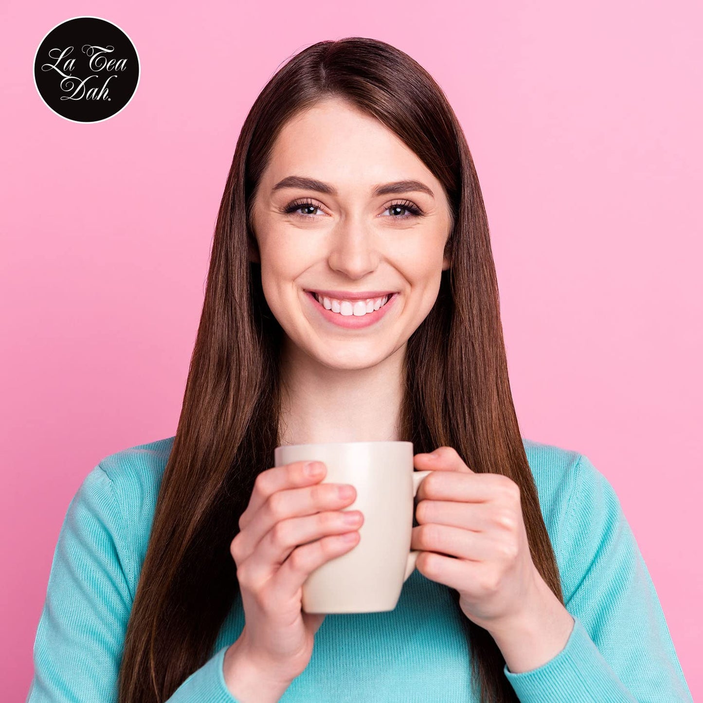 Cotton Candy Tea by La Tea Dah, Lightly Caffeinated Oolong Tea Flavored with Hibiscus, Raspberry, Cranberry, & Apple, Fragrant, Fruity Hibiscus Tea Bags, Dessert Tea (12 Sachets)