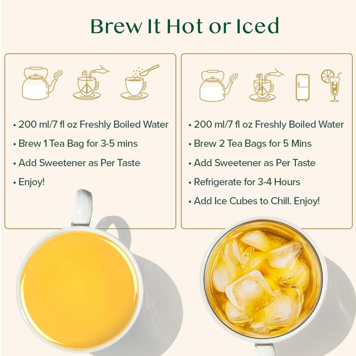 VAHDAM Organic Turmeric Ginger Herbal Tea Bags (100 Pyramid Tea Bags) Caffeine Free, Non GMO | 100% Pure Herbal Blend - Savory & Spicy, Plant-Based Teabags | Resealable Ziplock Pouch