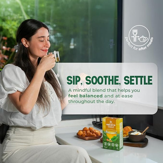 VieTreasures Guava Leaf Fit Tea – 2.8oz (40 Tea Bags) | With Brown Rice, Lotus Leaf & Stevia | Caffeine-Free, Vegan, Sugar-Free, Non-GMO Herbal Tea for Digestion, Detox & Weight Balance