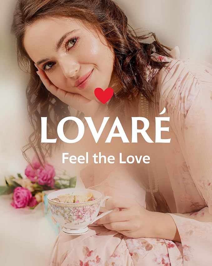 LOVARE Tea Bags Variety Pack - Made in Ukraine - Black and Green, Floral Berry, Mixed Blend Assorted Collection - Tea Sampler - Gift Sets for Tea Lovers (30 Bags - 6 Tastes)