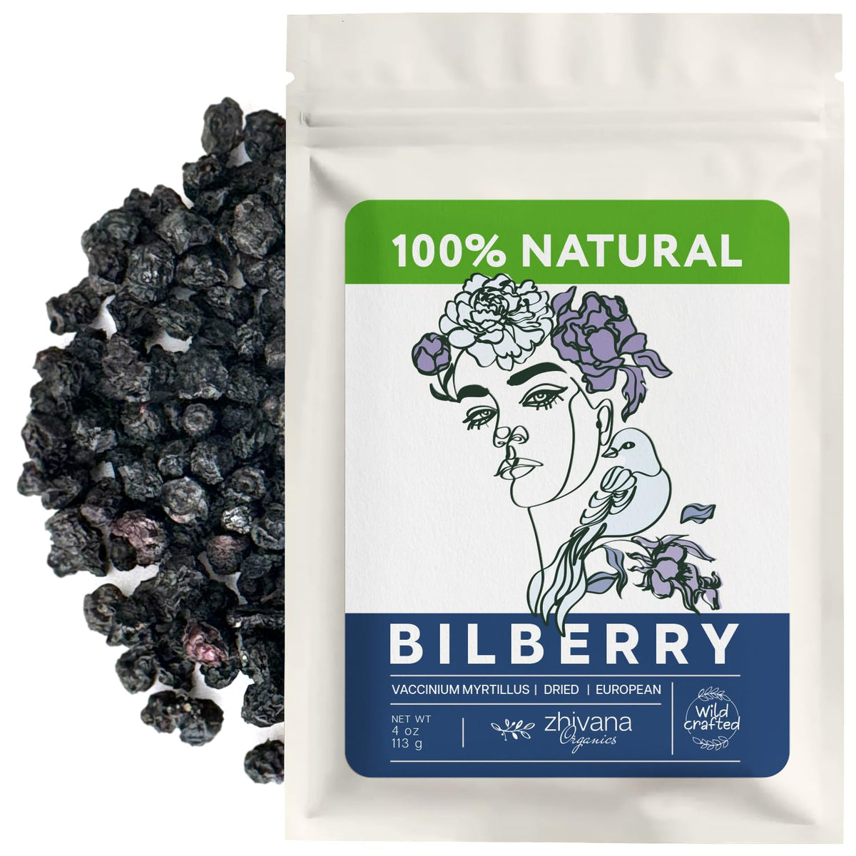 Wild Bilberry Fruit 4 oz. - Bilberry Tea - Antioxidant Support