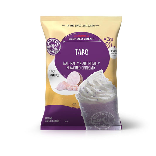 Big Train Dragonfly Taro Blended Crème Beverage Mix, 3.5 lb (Pack of 1)