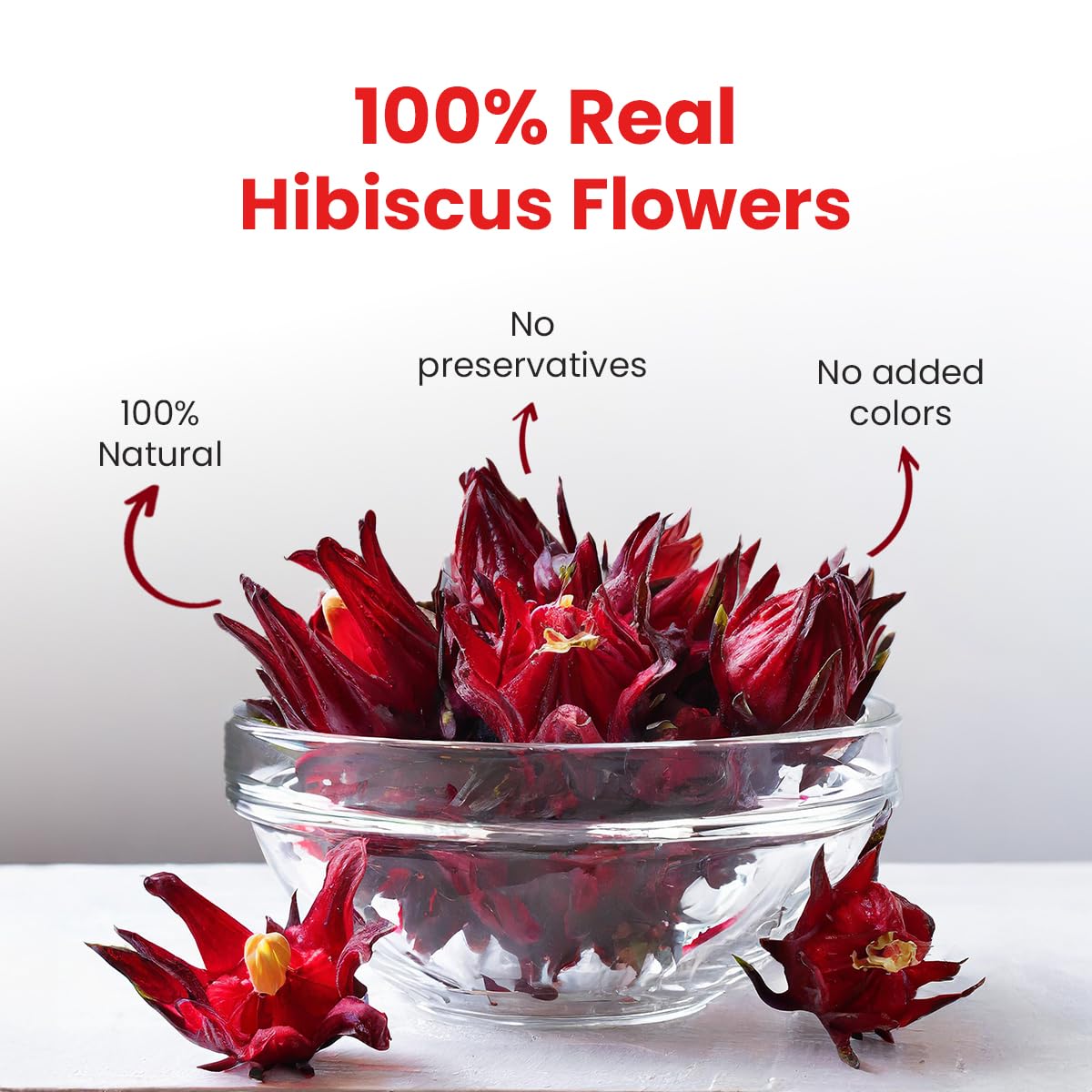 BLUE TEA - Hibiscus Tea - 1.76 Oz - Pack of 2 (100 Cups) Loose | SKIN GLOW ENHANCING TEA | Herbal Tea - Flower Based