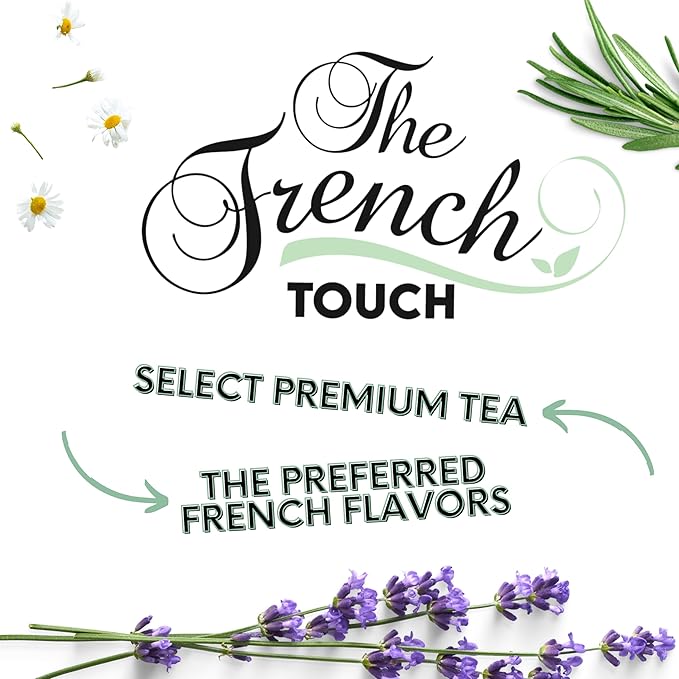 The French Touch Spearmint Tea Organic, 1.5g x 30 Pyramid Bags, 100% Certified USDA Organic, Plant based tea bags, Select Premium Tea (Spearmint)