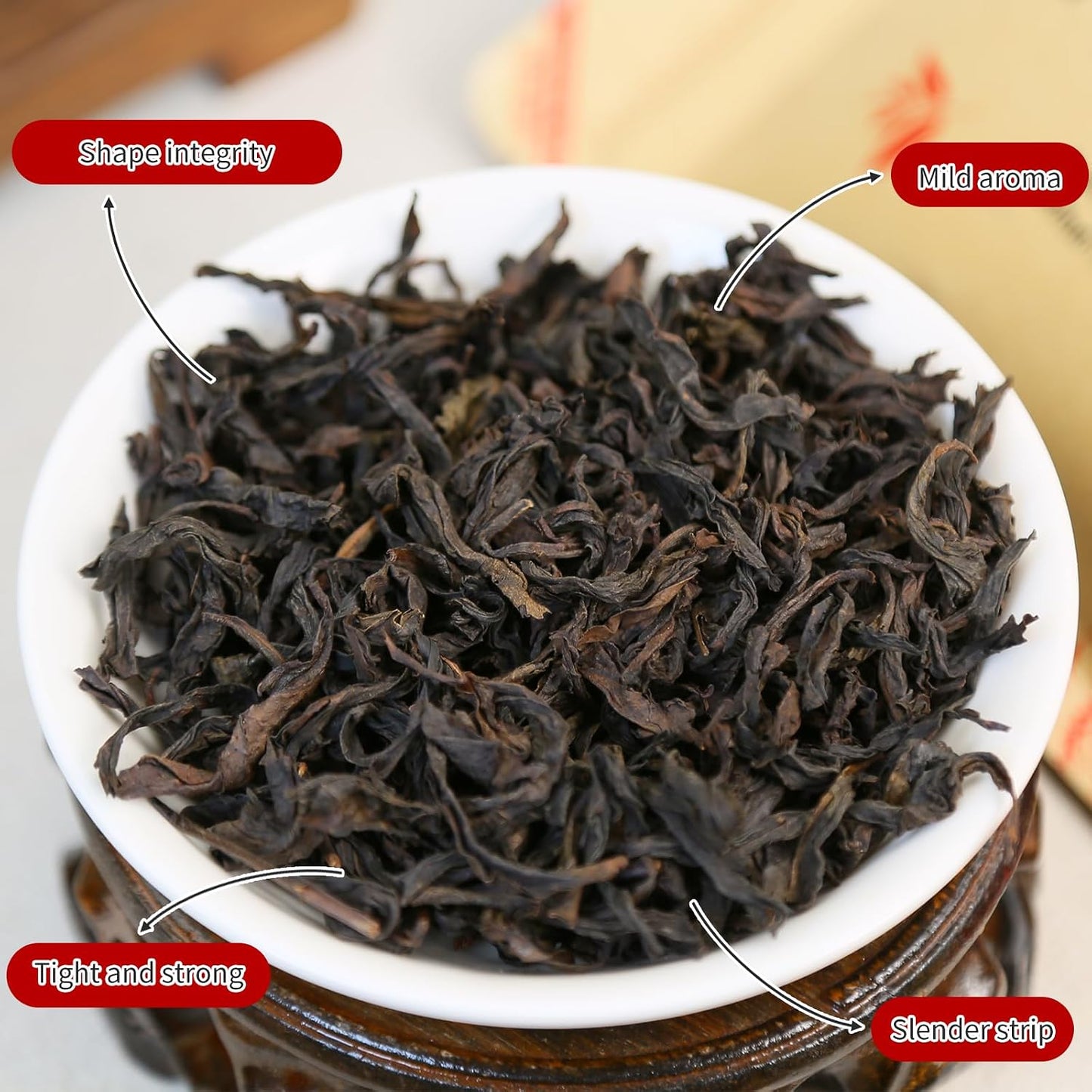 XIXICHA Da Hong Pao Tea Oolong Tea Loose Leaf Big Red Robe Tea Dahongpao Wuyi Rock High Mountain Oolong Natural Loose Leaf Toasted Aroma （96 cups）大红袍 乌龙茶 武夷岩茶 4.23oz/120g