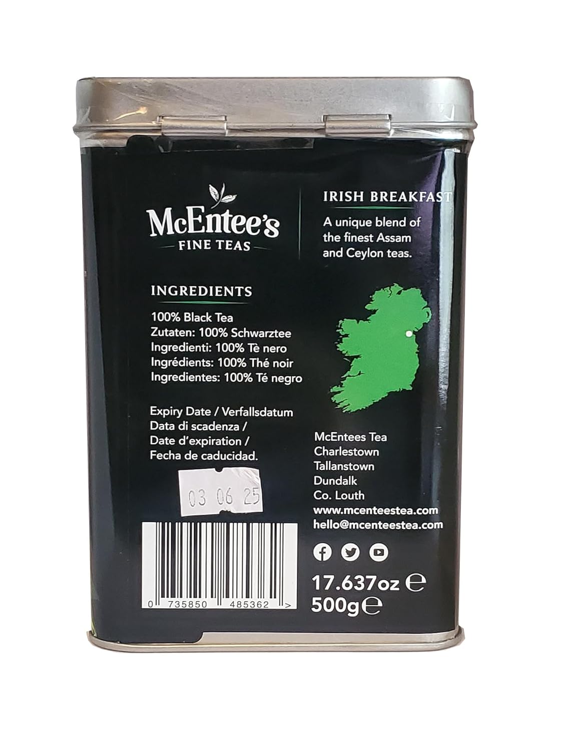 Irish Breakfast Tea 500g by McEntee's