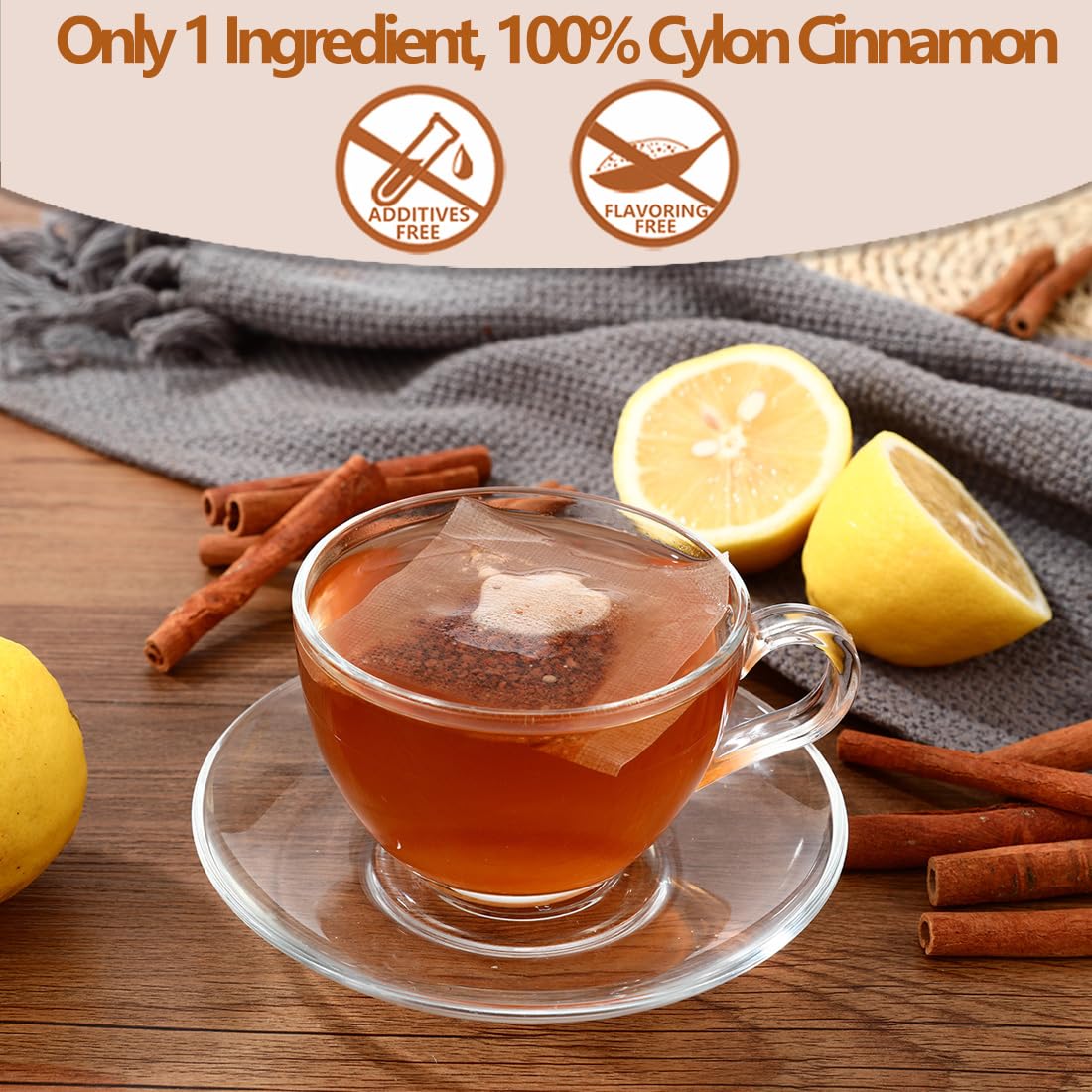 Premium 100 Pure Ceylon Cinnamon Tea Bags