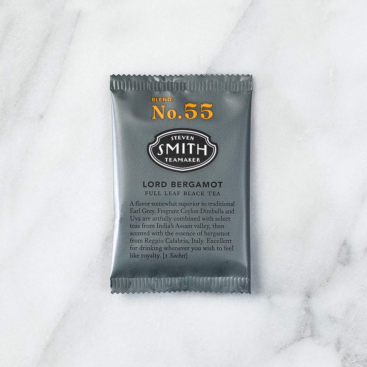 Smith Teamaker | Lord Bergamot No. 55 | Caffeinated Full Leaf Earl Grey Black Tea with Italian Bergamot Oil; 6 Pack (90 Sachets, 1.2oz each)